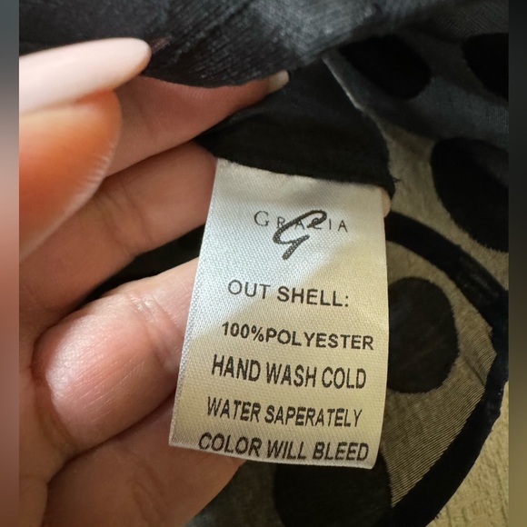 Gracia sheer black blouse with balloon sleeves - Picture 7 of 12